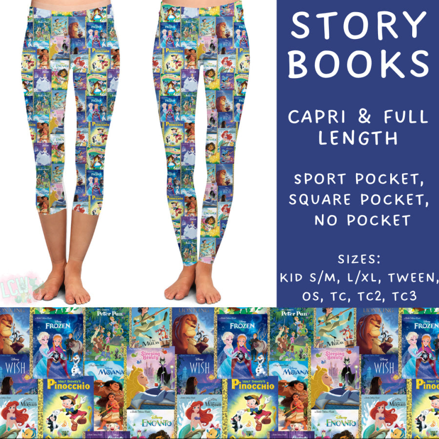 Preorder Custom Styles - Story Books - Closes 6 Dec - ETA late Feb 2025 Leggings