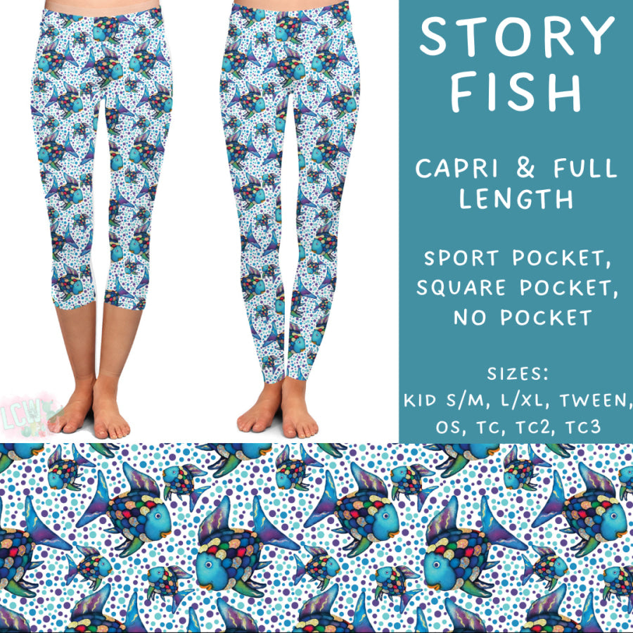 Preorder Custom Styles - Story Fish - Closes 6 Dec - ETA late Feb 2025 Leggings