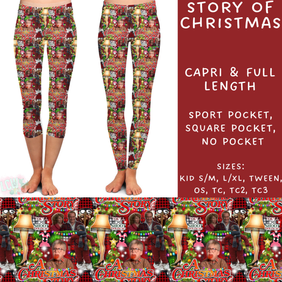 Preorder Custom Styles - Story Of Christmas - Closes 31 Oct - ETA early Jan 2025 Leggings