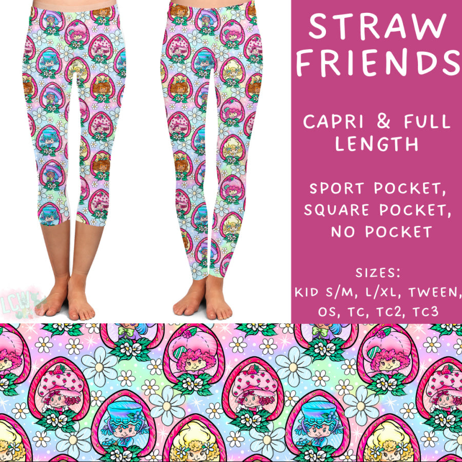 Preorder Custom Styles - Straw Friends - Closes 6 Dec - ETA late Feb 2025 Leggings