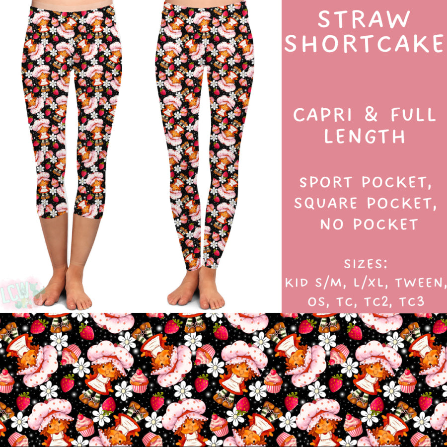 Preorder Custom Styles - Straw Shortcake - Closes 2 Dec - ETA late Feb 2025 Leggings