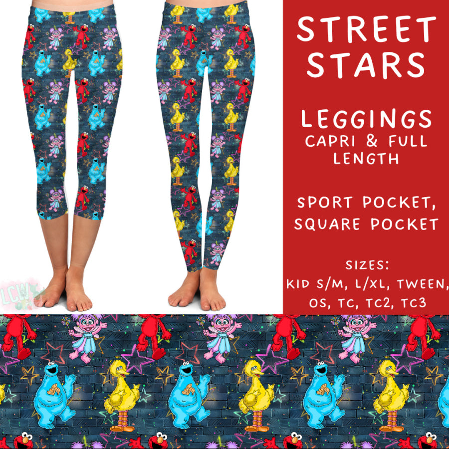 Preorder Custom Styles - Street Stars - Closes 17 Jan - ETA late Apr 2025 Leggings