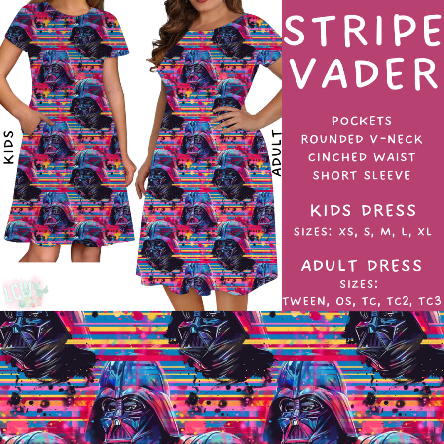 Preorder Custom Styles - Stripe Vader - Closes 22 Jan - ETA late Apr 2025 Leggings