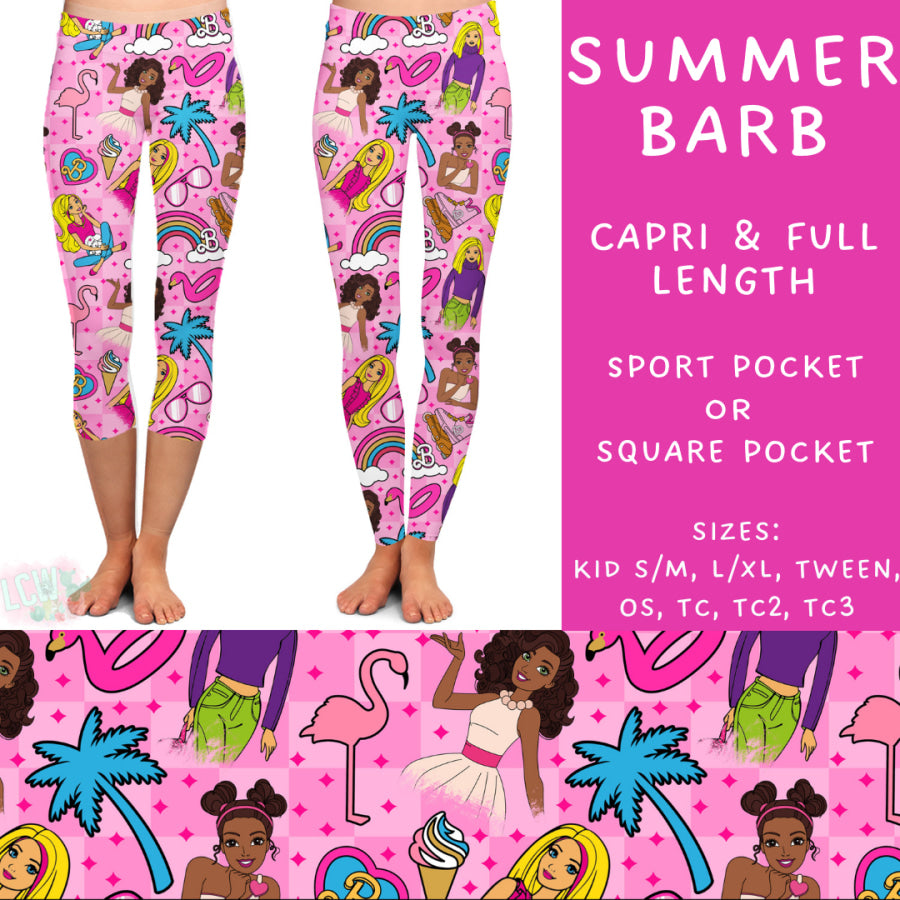 Preorder Custom Styles - Summer Barb - Closes 15 May - ETA mid Jul 2025 Leggings