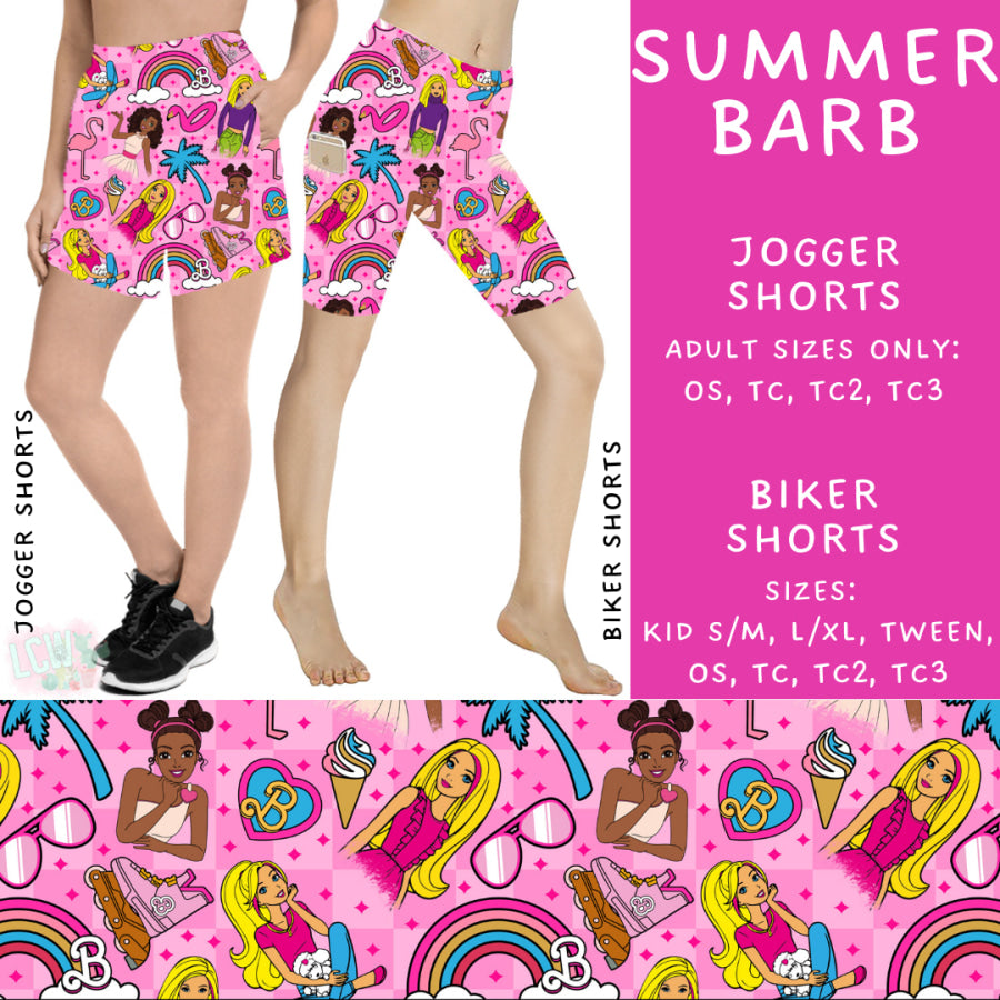 Preorder Custom Styles - Summer Barb - Closes 15 May - ETA mid Jul 2025 Leggings
