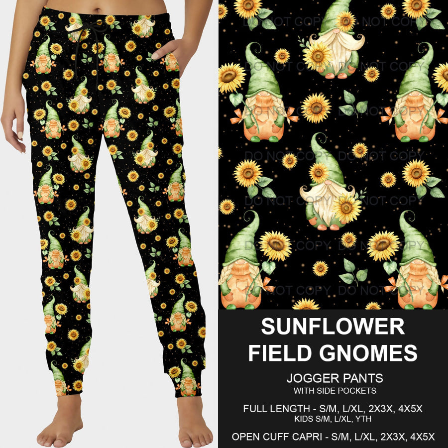 PREORDER Custom Styles - Sunflower Field Gnomes - Closes 25 Mar - ETA late Jun 2025 Loungewear