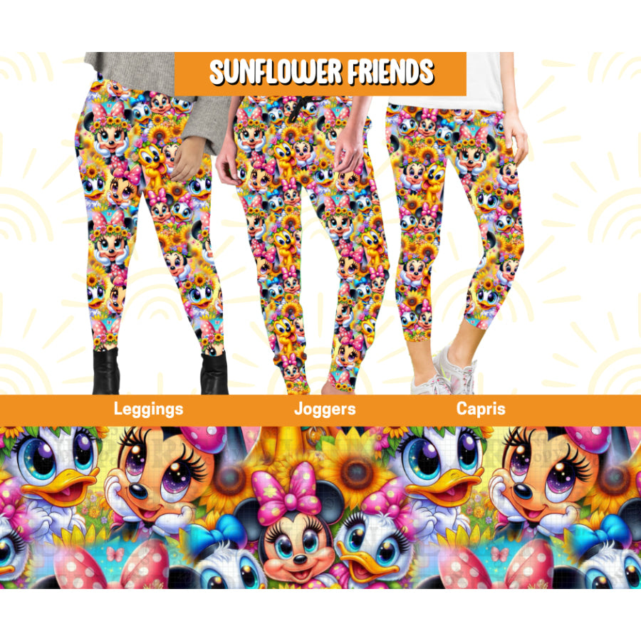 Preorder Custom Styles - Sunflower Friends - 16 May - ETA early Sep 2025 Leggings