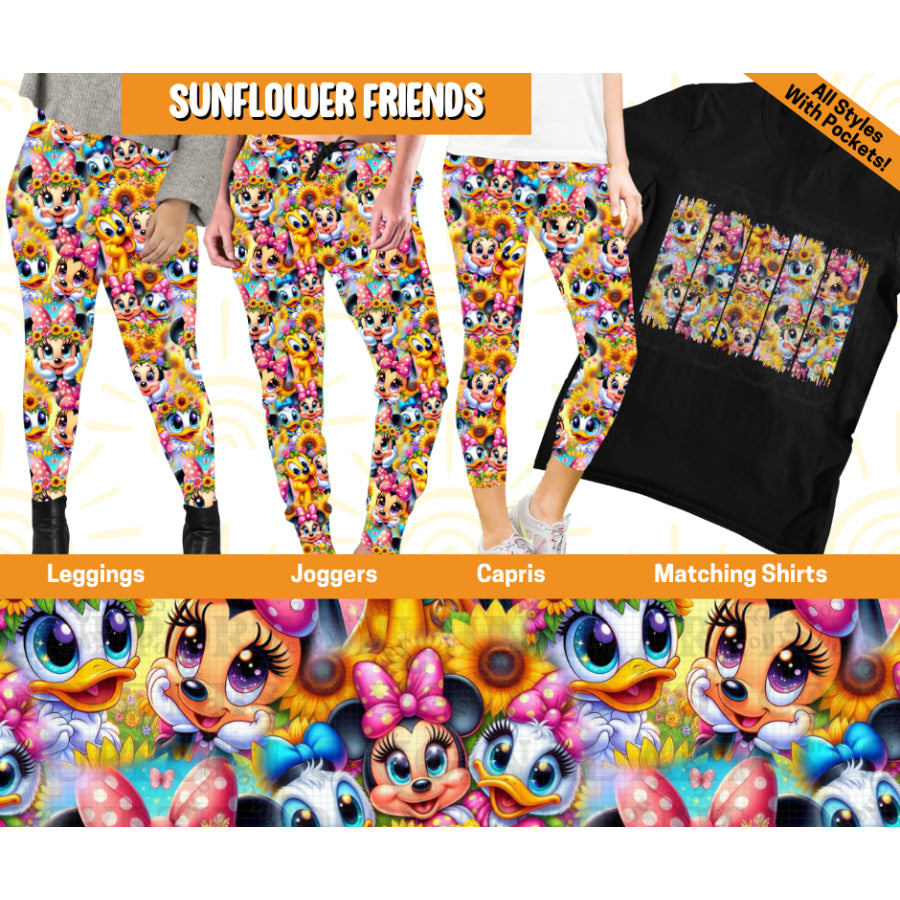 Preorder Custom Styles - Sunflower Friends - 16 May - ETA early Sep 2025 Leggings