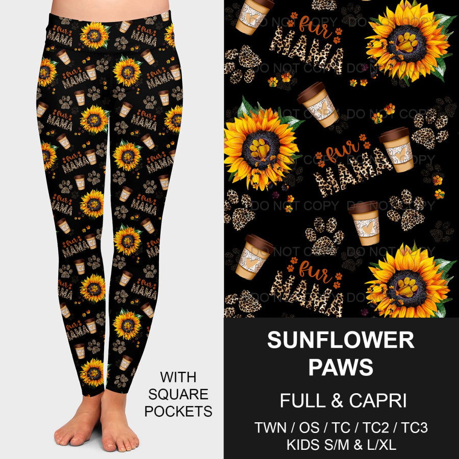 PREORDER Custom Styles - Sunflower Paws - Closes 21 Jan - ETA late Apr 2025 Loungewear