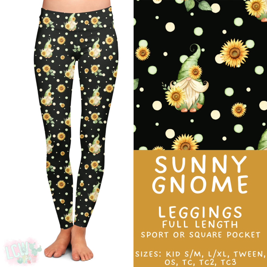 Preorder Custom Styles Sunny Gnome Closes 11 Sep ETA late Nov 2025 Leggings