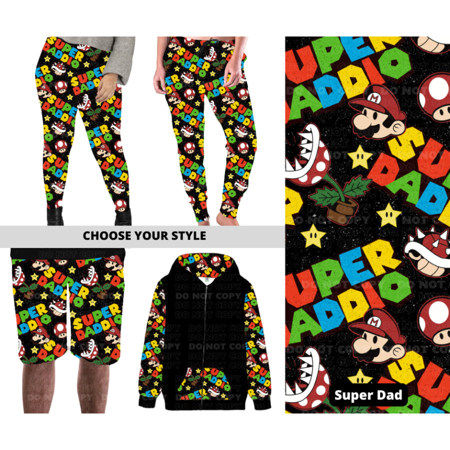 PREORDER Custom Styles - Super Dad - Closes 27 Nov - ETA late Feb 2025 Leggings