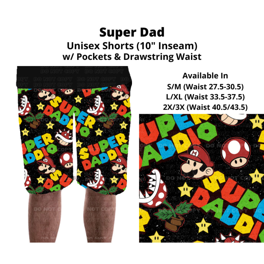 PREORDER Custom Styles - Super Dad - Closes 27 Nov - ETA late Feb 2025 Leggings