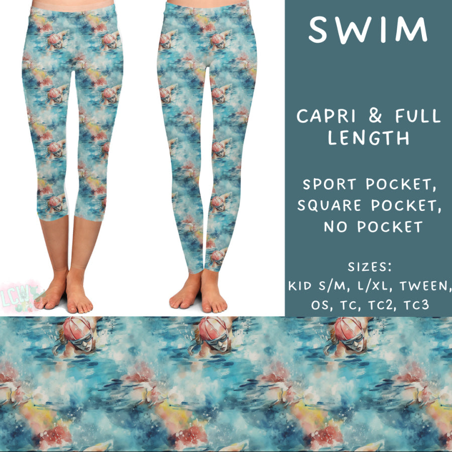 Preorder Custom Styles - Swim - Closes 23 Sep - ETA early Dec 2024 Leggings