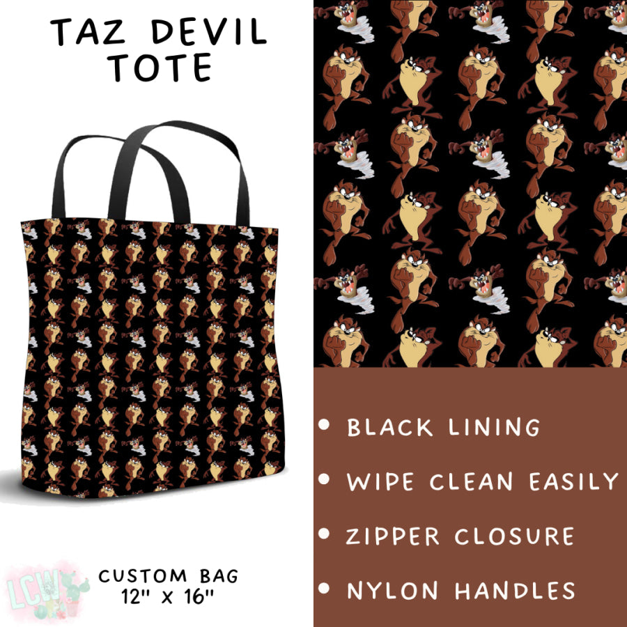 Preorder Custom Styles - Taz Devil - Closes 3 Mar - ETA late May 2025 Leggings