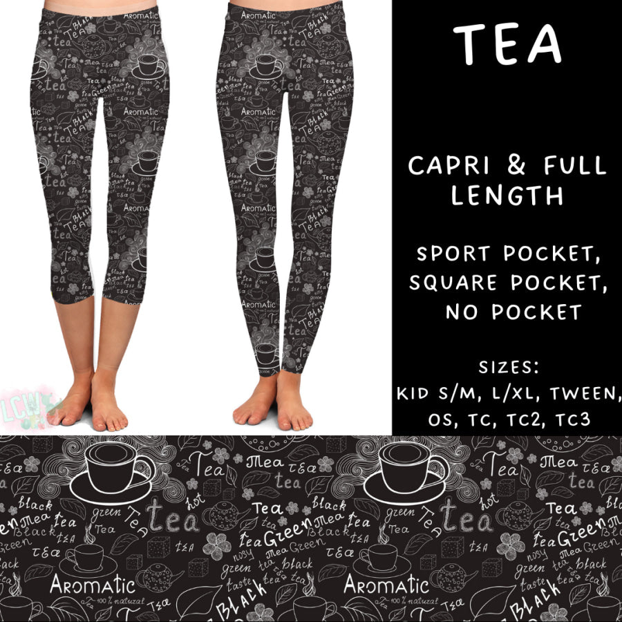 Preorder Custom Styles - Tea - Closes 22 Jan - ETA late Apr 2025 Leggings