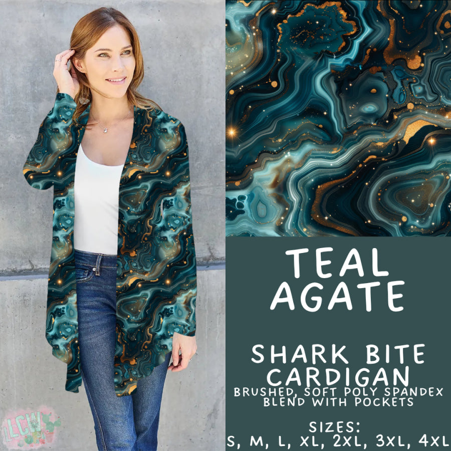 Preorder Custom Styles - Teal Agate - Closes 17 Nov - ETA early Feb 2026 Leggings