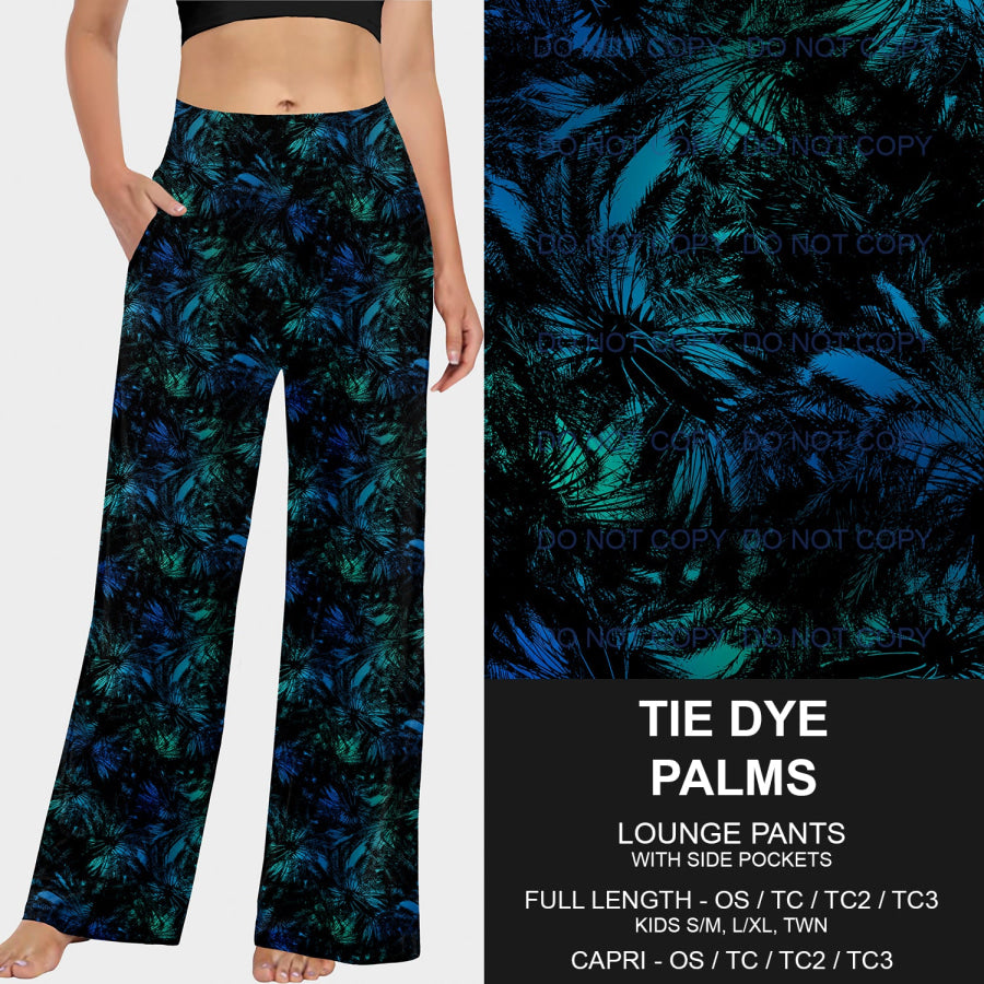 PREORDER Custom Styles - Tie Dye Palms - Closes 25 Mar - ETA late Jun 2025 Loungewear