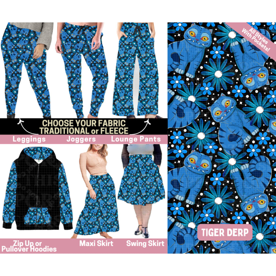 Preorder Custom Styles - Tiger Derp - Closes 25 Sep - ETA late Jan 2026 Leggings