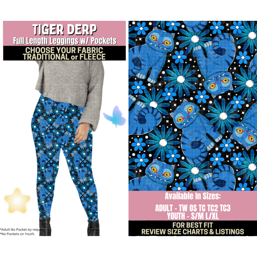 Preorder Custom Styles - Tiger Derp - Closes 25 Sep - ETA late Jan 2026 Leggings