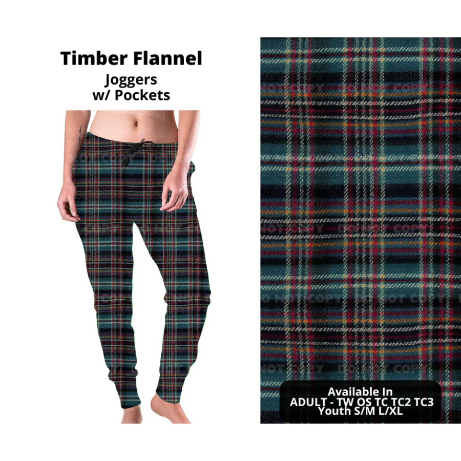 PREORDER Custom Styles - Timber Flannel - Closes 27 Nov - ETA late Feb 2025 Leggings