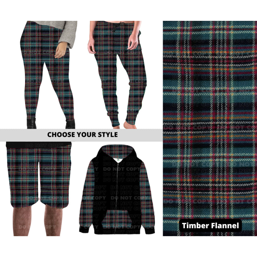 PREORDER Custom Styles - Timber Flannel - Closes 27 Nov - ETA late Feb 2025 Leggings