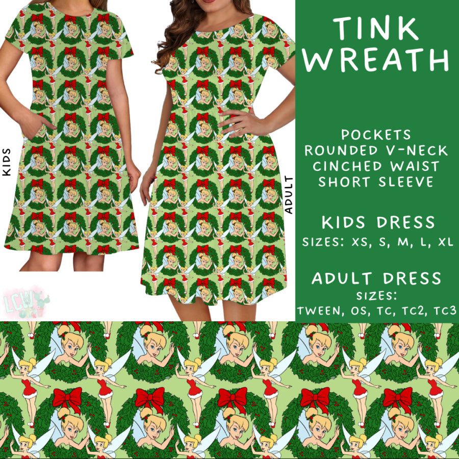 Preorder Custom Styles - Tink Wreath - Closes 31 Oct - ETA early Jan 2025 Leggings