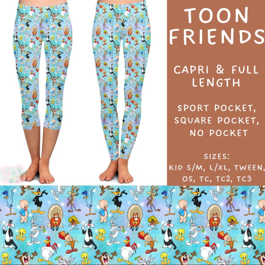 Preorder Custom Styles - Toon Friends - Closes 10 Jan - ETA early Apr 2025 Leggings