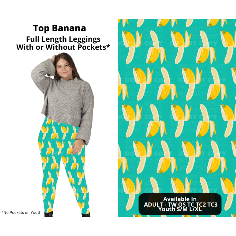 PREORDER Custom Styles - Top Banana - Closes 27 Nov - ETA late Feb 2025 Leggings