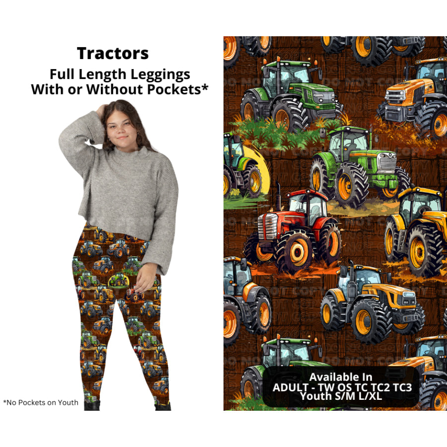 PREORDER Custom Styles - Tractors - Closes 27 Nov - ETA late Feb 2025 Leggings