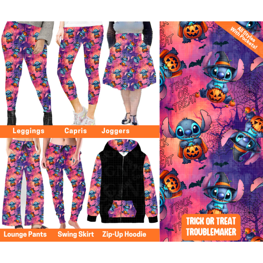 Preorder Custom Styles - Trick Or Treat Troublemaker - Closes 6 Aug - ETA late Nov 2025 Leggings