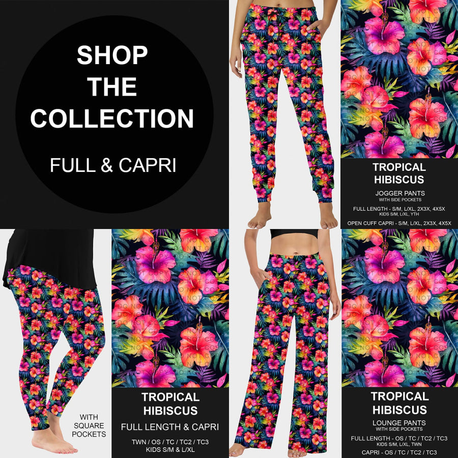 PREORDER Custom Styles - Tropical Hibiscus - Closes 13 May - ETA early Aug 2025 Loungewear