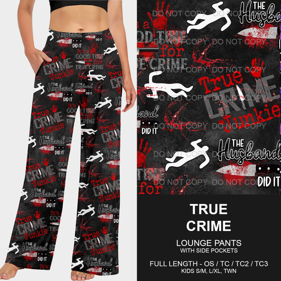 PREORDER Custom Styles - True Crime - Closes 25 Feb - ETA late May 2025 Loungewear