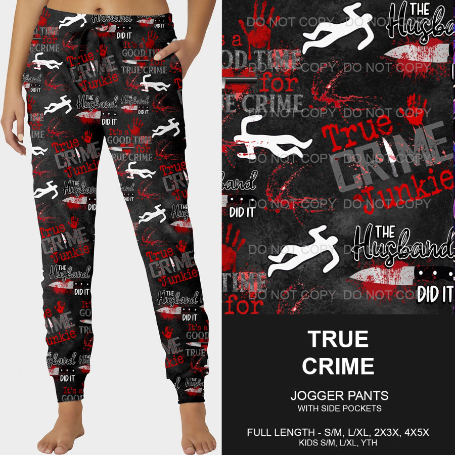 PREORDER Custom Styles - True Crime - Closes 25 Feb - ETA late May 2025 Loungewear