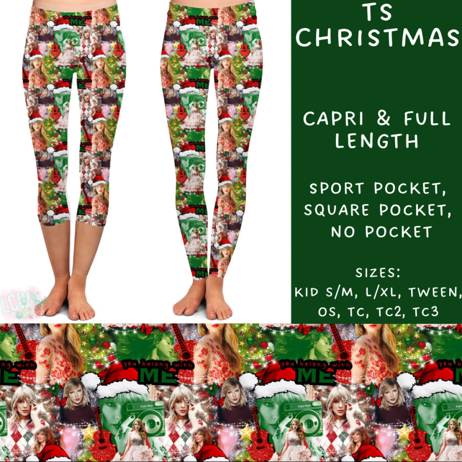 Preorder Custom Styles - TS Christmas - Closes 31 Oct - ETA early Jan 2025 Leggings