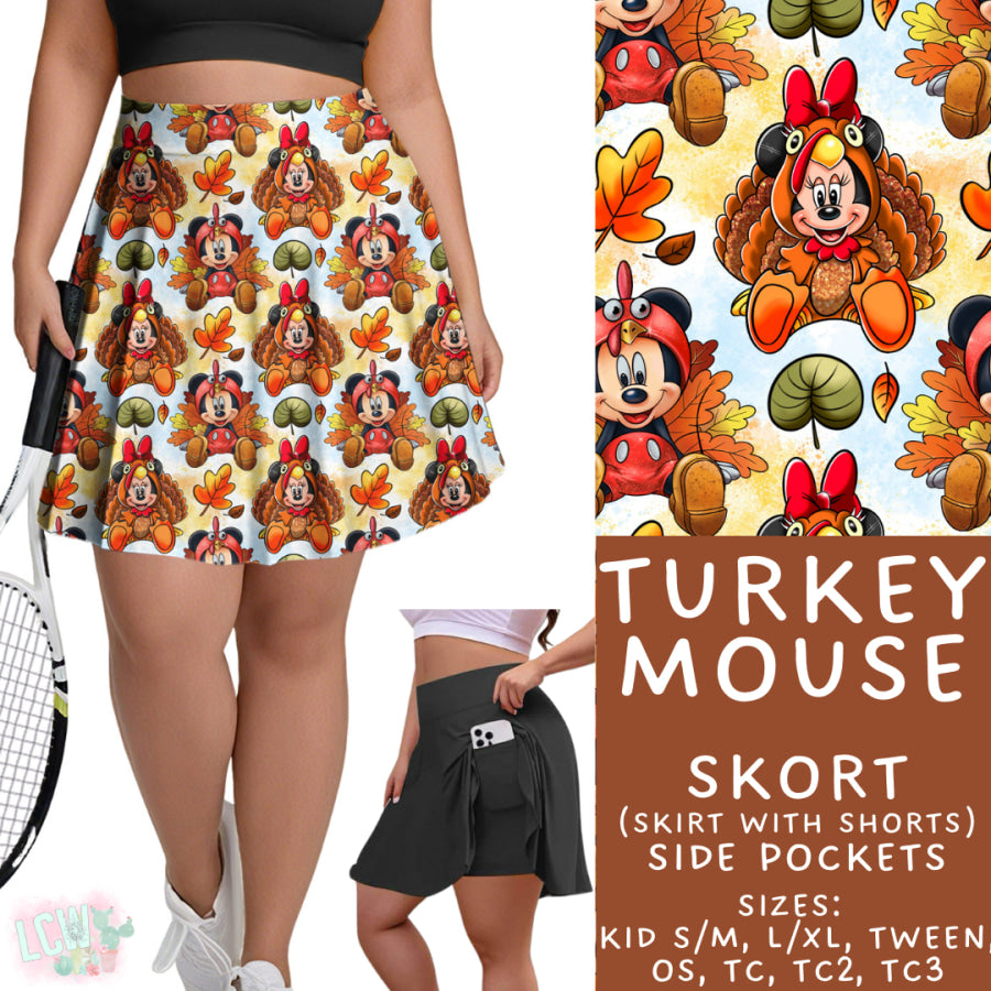 Preorder Custom Styles Turkey Mouse Closes 29 Aug ETA late Nov 2025 Leggings