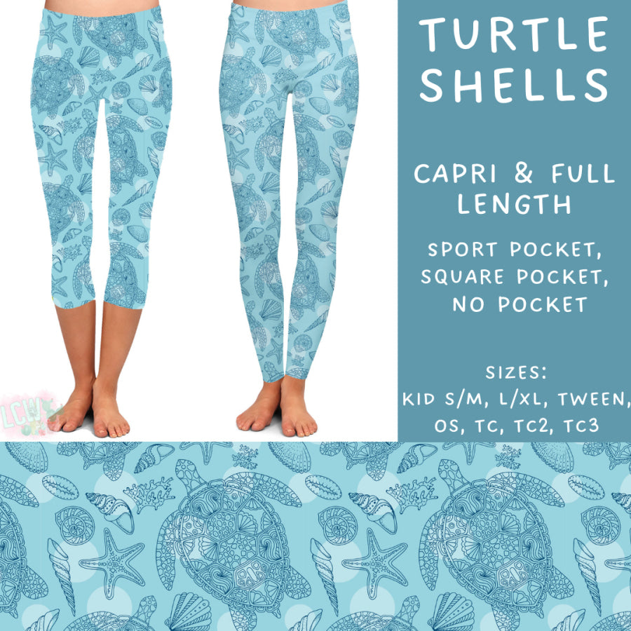 Preorder Custom Styles - Turtle Shells - Closes 20 Mar - ETA mid Jun 2025 Leggings