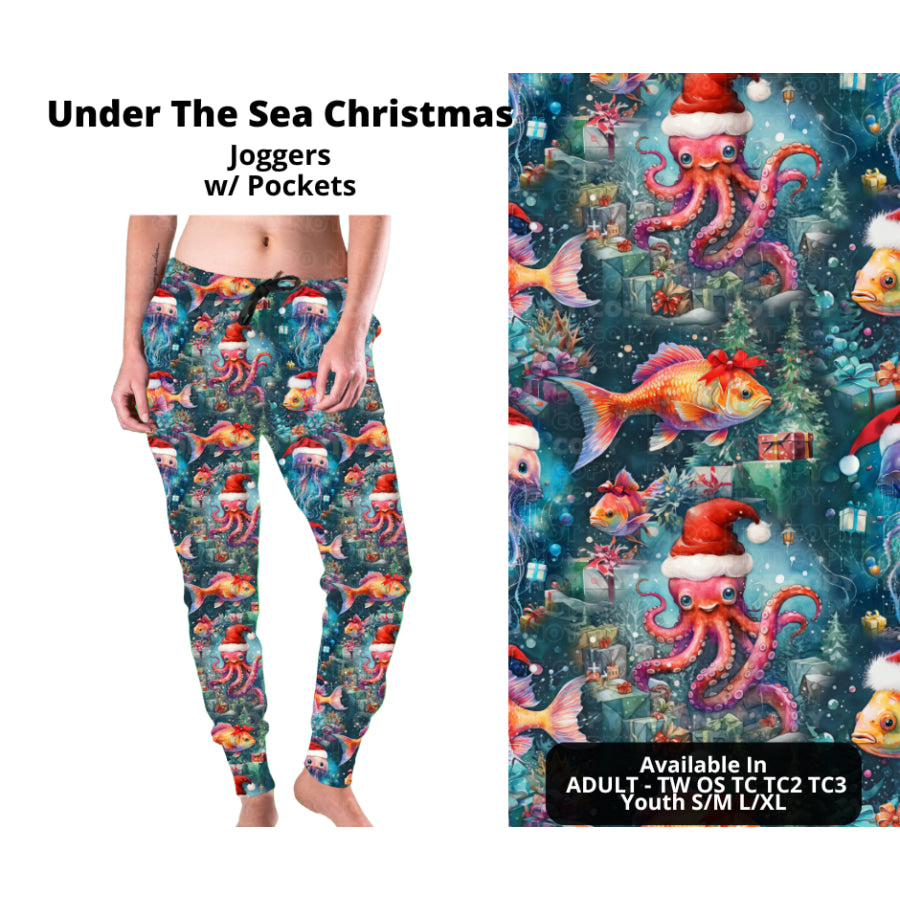 PREORDER Custom Styles - Under The Sea Christmas - Closes 7 Oct - ETA late Dec 2024 Leggings