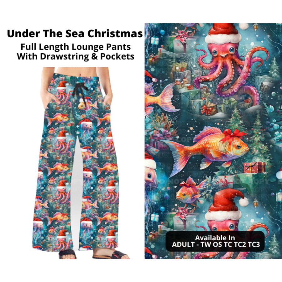 PREORDER Custom Styles - Under The Sea Christmas - Closes 7 Oct - ETA late Dec 2024 Leggings