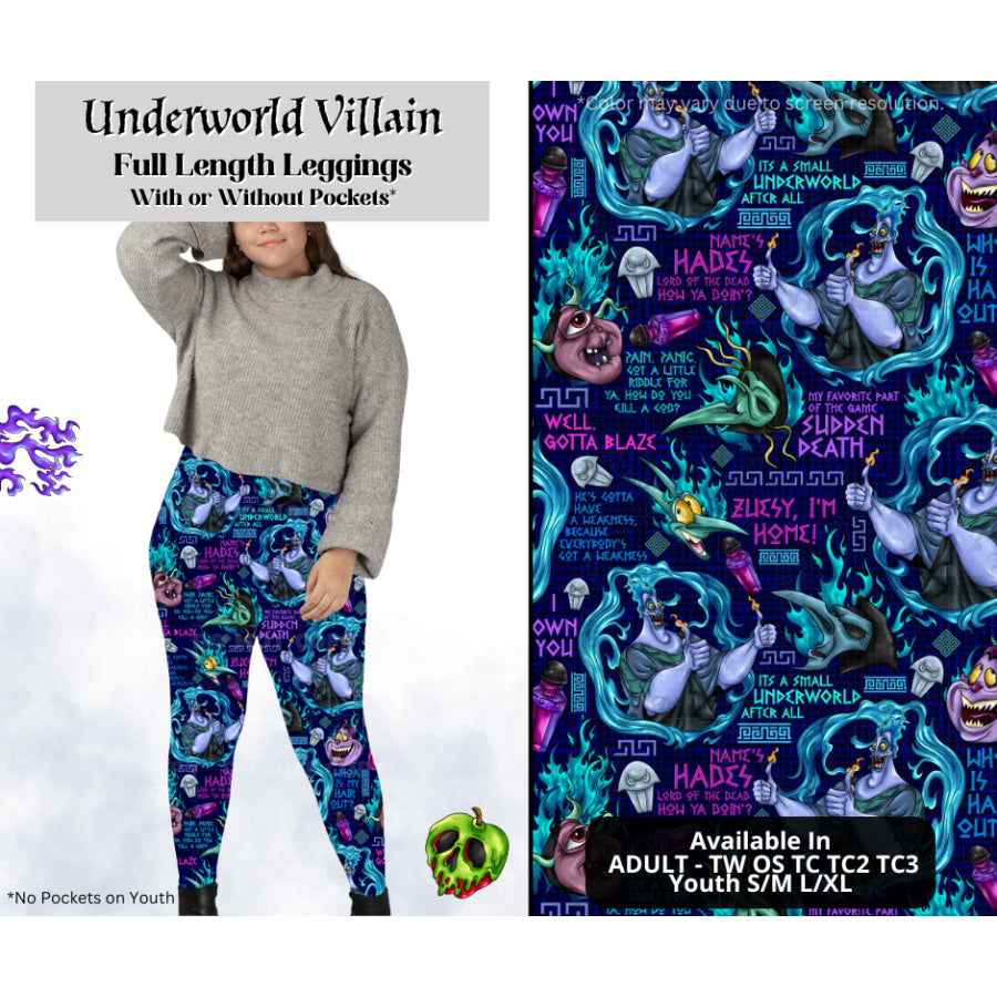 Preorder Custom Styles - Underworld Villain - Closes 28 Mar - ETA mid Jul 2025 Leggings