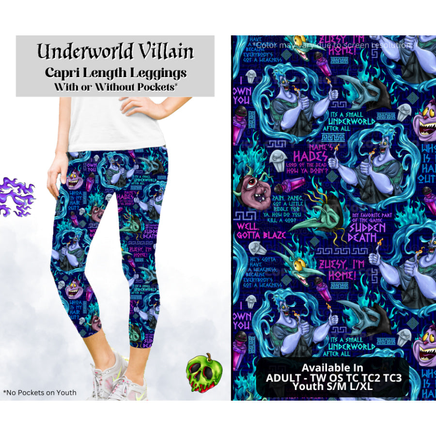 Preorder Custom Styles - Underworld Villain - Closes 28 Mar - ETA mid Jul 2025 Leggings