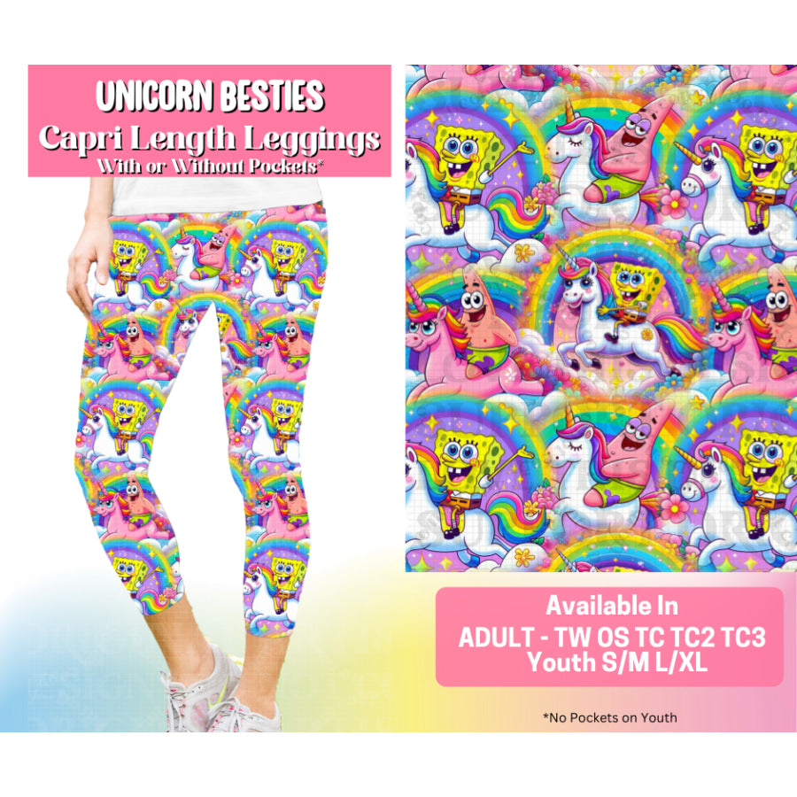 Preorder Custom Styles - Unicorn Besties - 23 May - ETA early Sep 2025 Leggings
