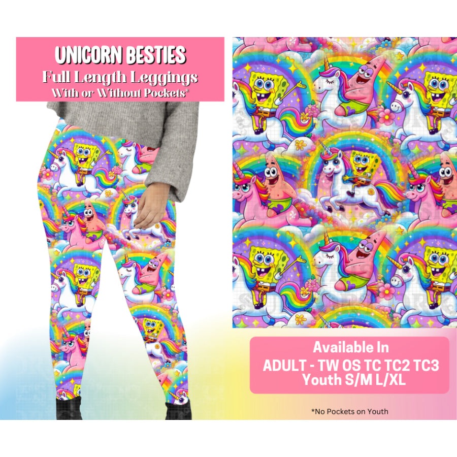 Preorder Custom Styles - Unicorn Besties - 23 May - ETA early Sep 2025 Leggings