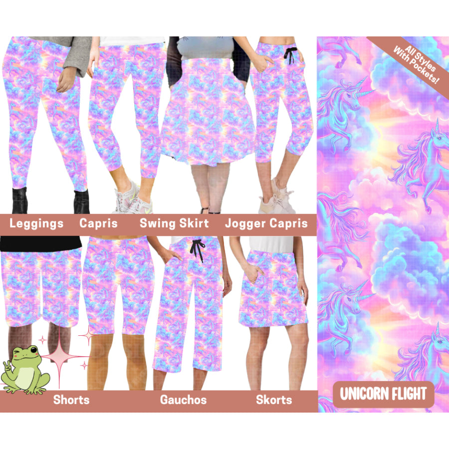 Preorder Custom Styles - Unicorn Flight - Closes 4 Jun - ETA early Oct 2025 Leggings