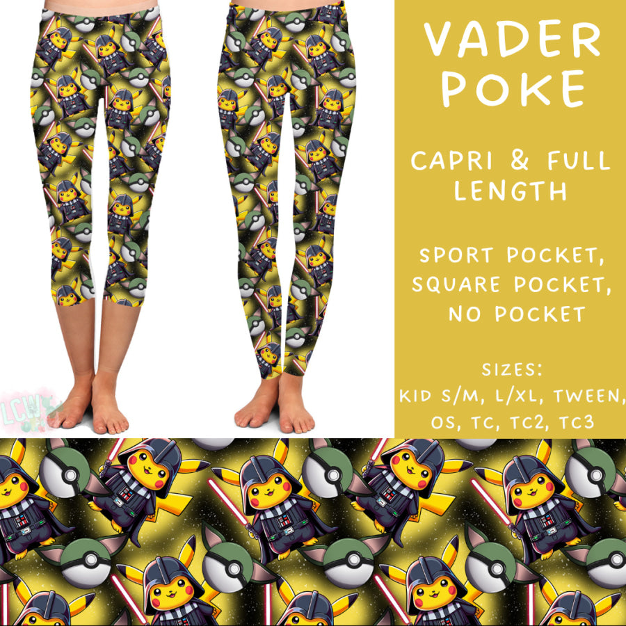 Preorder Custom Styles - Vader Poke - Closes 11 Oct - ETA late Dec 2024 Leggings