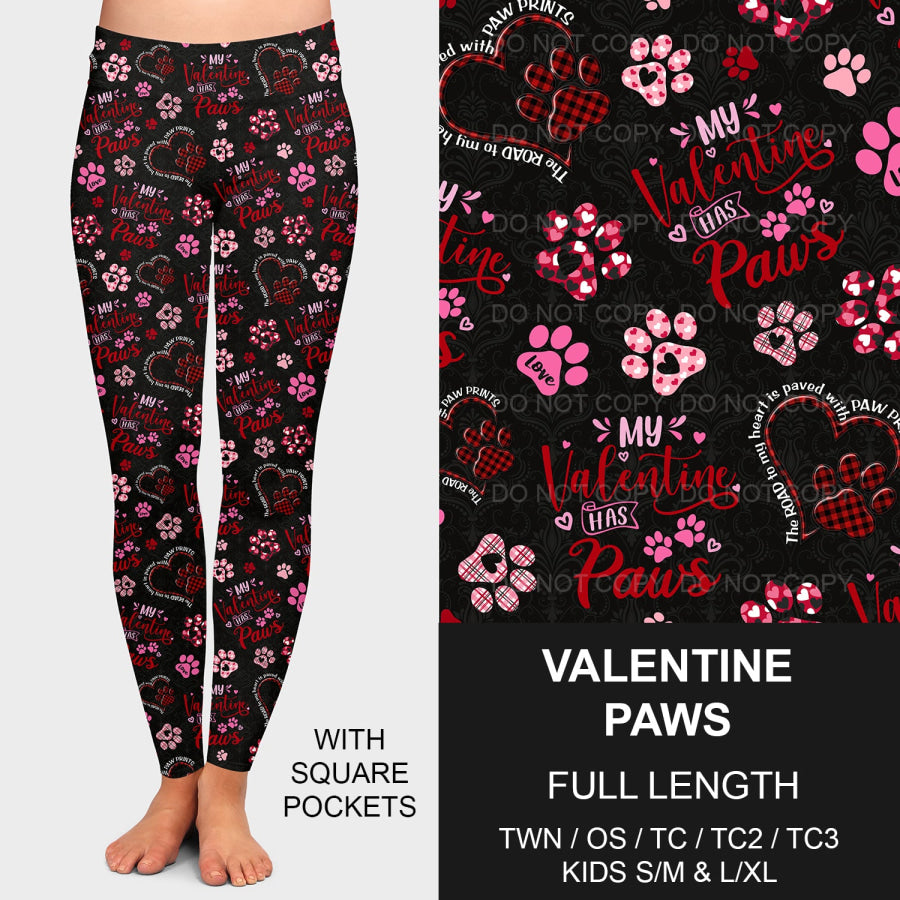 PREORDER Custom Styles - Valentine Paws - Closes 26 Nov - ETA early Feb 2025 Loungewear