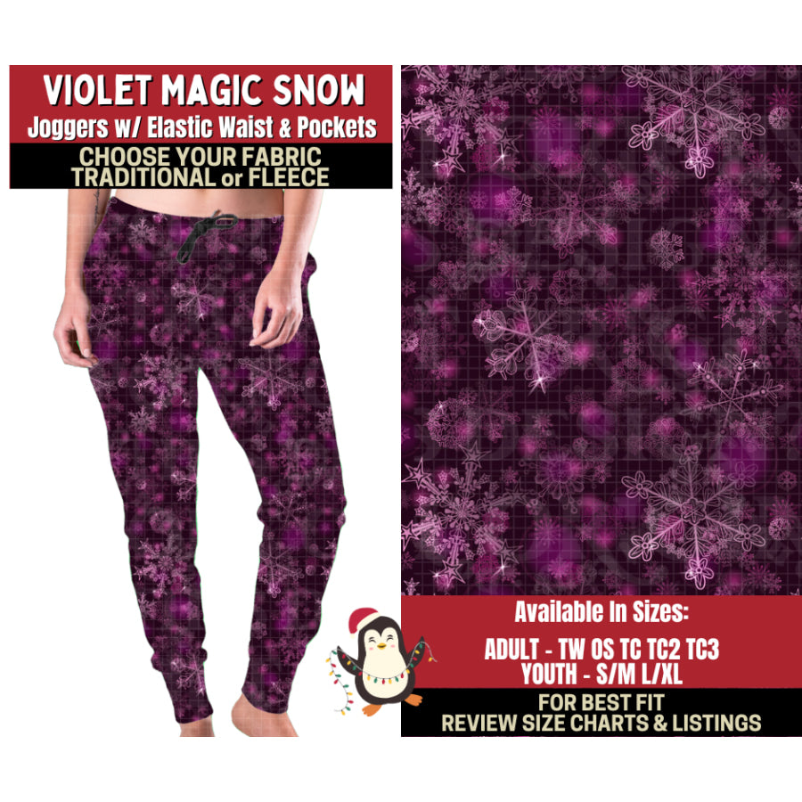 Preorder Custom Styles Violet Magic Snow Closes 4 Sep ETA early Jan 2026 Leggings