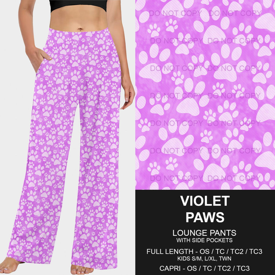 PREORDER Custom Styles - Violet Paws - Closes 18 Mar - ETA mid Jun 2025 Loungewear