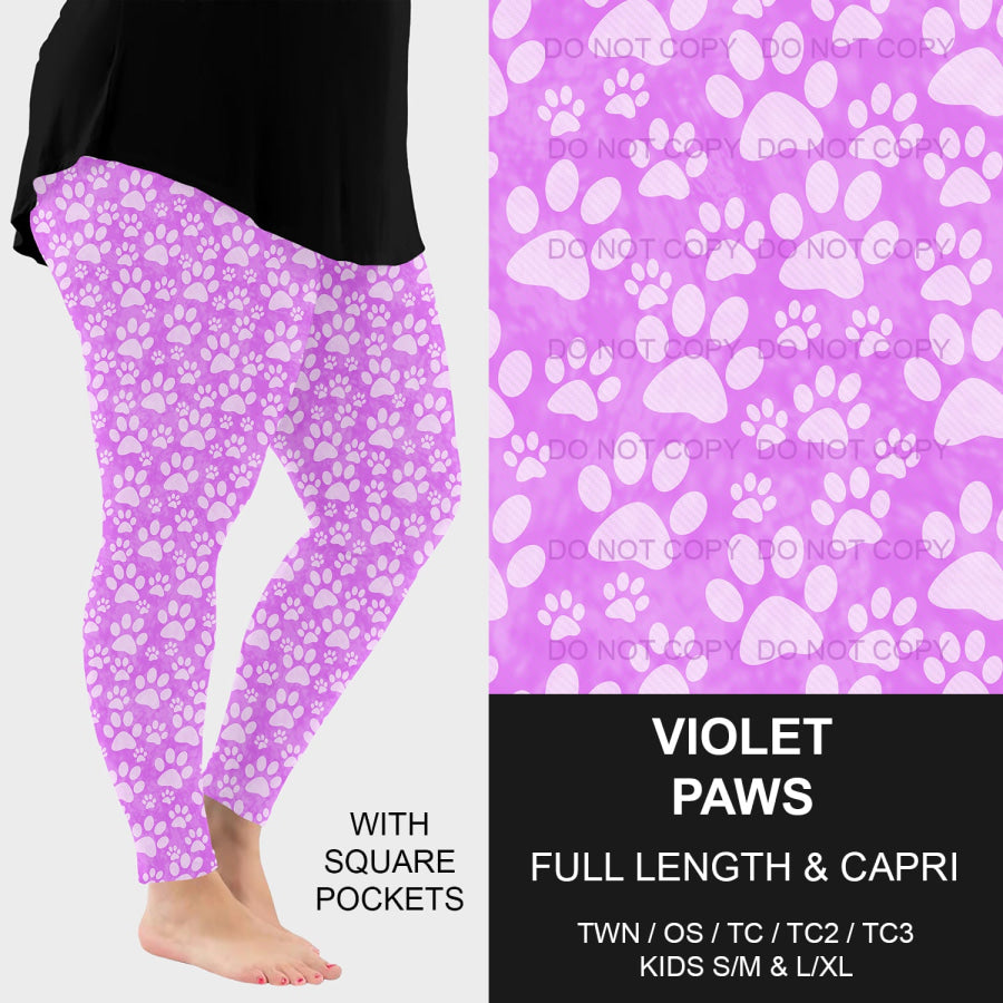 PREORDER Custom Styles - Violet Paws - Closes 18 Mar - ETA mid Jun 2025 Loungewear