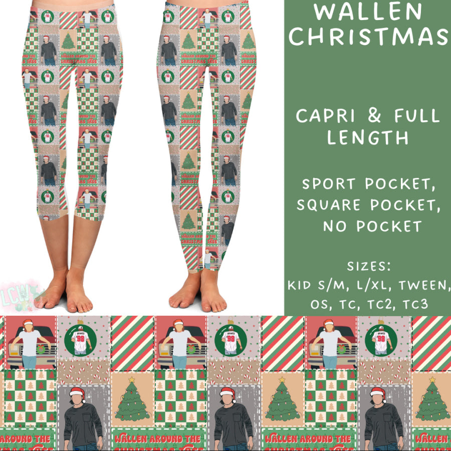 Preorder Custom Styles - Wallen Christmas - Closes 31 Oct - ETA early Jan 2025 Leggings