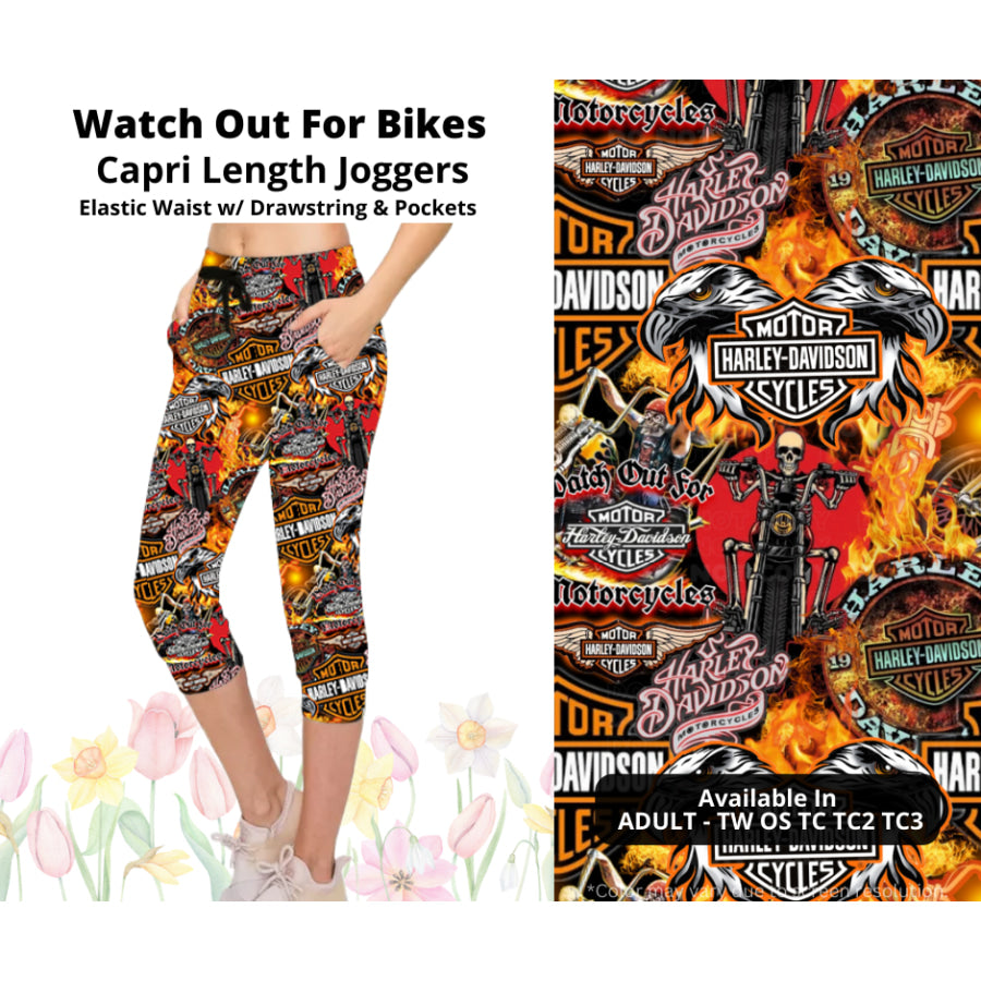 Preorder Custom Styles - Watch Out For Bikes - Closes 17 Mar - ETA late Jun 2025 Leggings